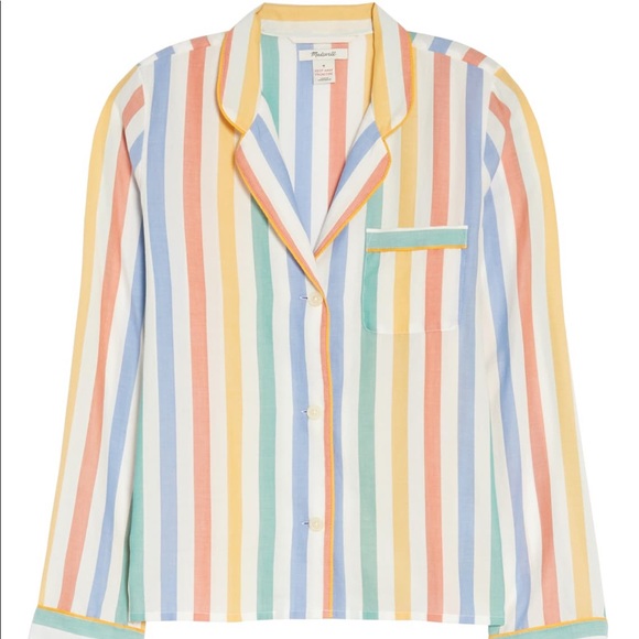 Madewell Other - Madewell Crayola Colored Striped Pajama Top